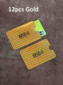 12/24/30pcs Anti Blocking Reader Lock Bank Card Credit Card Protector,Rfid Blocking Sleeves,ID Card Case Protector Metal Aluminium Case Card Holder, Wallet Business Card Holder, Credit Card Holder For Women For Men