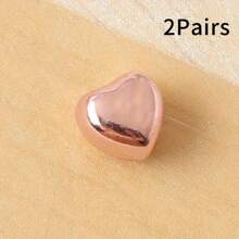 2/4/5 paires d'accessoires magnétiques de mode pour col de chemise en forme de cœur multi-couleurs - sans couture nécessaire, boutons amovibles pour resserrer le col de chemise, convient pour le col, les poignets, les jambes de pantalon, les écharpes, décoration réglable et réutilisable, cadeau