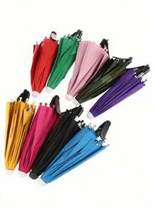 1/2PCS Telefon Zacisk Parasol, Zewnętrzny Wodoodporny Parasol Przeciwsłoneczny Z Uchwytem Na Telefon, Anty-UV Mini Parasol Na Lekki Deszcz, Uniwersalna Osłona Przeciwsłoneczna Telefonu, Zewnętrzna Antyodblaskowa Osłona Przeciwsłoneczna Telefonu Podstawowe Podróże Ćwiczenia Szkolne Artykuły Świąteczne Kemping Podstawowe Wakacje Akcesoria Wakacyjne