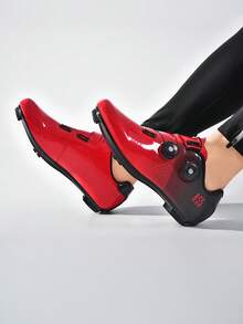 Unisex SPD Cycling Shoes, Suitable For Peloton Indoor Cycling And Outdoor Biking, Compatible With Cleats, Non-Slip And Durable, Lightweight And Comfortable - Red - View 8