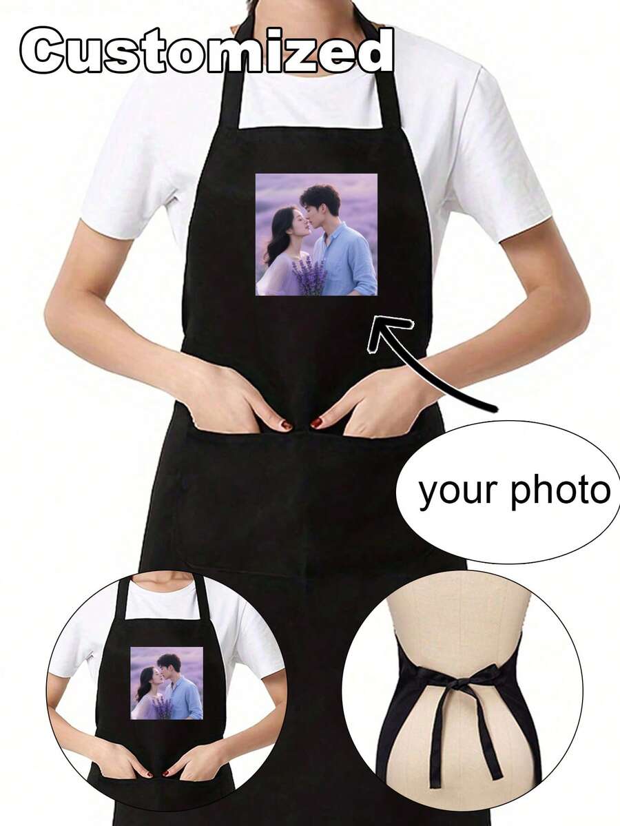 1 chiếc tạp dề ren cá nhân hóa, tạp dề hai túi, tạp dề đen dành cho thợ làm tóc, món quà lý tưởng cho bạn trai, bạn gái, bố, mẹ, gia đình, bạn bè, thích hợp cho kỷ niệm, Ngày Valentine, Ngày của Mẹ, sinh nhật, Ngày thiếu nhi, Ngày của Cha, lễ tốt nghiệp, đám cưới, Giáng sinh, tân gia. - Nhiều màu - Xem 1