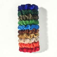 6 Stück bunte Samt Scrunchies, Haargummis als Haarschmuck für Frauen, schonende Haargummis, Haargummis, Haargummis