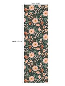 Pink Flowers Pattern Peel & Stick Wallpaper Boho Floral Garden Bedroom Self-Adhesive Removable Wallcovering Pre-Pasted Flowering Meadow Wall Paper Wall Stickers Room Decor Wall Decor Wall Sticker