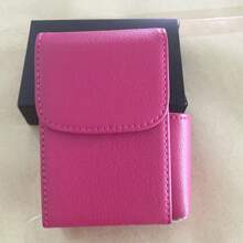 1pc PU Leather Cigarette Case With Lighter Holder Tobacco Pouch Best Gift For Men Women Exquisite And Convenient For Carrying Fashion Items Out, Smoking Accessories, Cigarette Storage, Sigaretten Doos