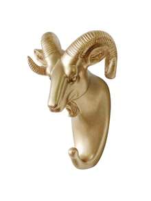 1 Pieza Gancho Creativo con Forma de Cabeza de Animal para Colgar en la Pared, Decoración para el Hogar, Capacidad Máxima de Carga 2kg, Gancho Multifuncional para Toallas, Bolsas, Vuelta al Colegio - Multicolor - Ver 17