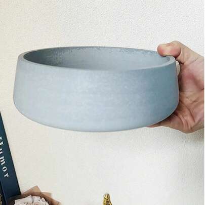 1pc/2pcs Large/Small Round Bowl Molds, Flower Pot Molds, Candle Cup Molds, Air Plant Containers, Fish Bowl, Mini Landscape, Hobbyist Gifts, Plaster Molds, Resin Molds, Concrete Molds