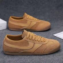 Herren Schnürsneaker mit flacher, rutschfester Sohle, weiche Sohle Skateboardschuhe, verschleißfeste Freizeitschuhe, Freizeitschuhe, flache Schuhe, Laufschuhe für Sport