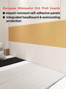 1 Piece Self-Adhesive, , Wear-Resistant, Nordic Style Felt Wall Panel, Modern Geometric Wall Tile, Home Wall Felt Sound Absorption Panel, Anti-Collision Felt Wall Sticker, Removable And Reusable Photo Display/Memo Board For Home, Nursery, Dorm, Entrance - Used For Wall Decor, Noise Reduction, Key Holder