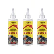 1 confezione di Pasta Sigillante Impermeabile Y-RED - Sigillante ad asciugatura rapida e impermeabile, Sigillante multifunzionale ad alta viscosità, Gel, Compatibile con i metalli, Impermeabile, Trasparente, Senza macchie, Adatto per bagno, parete, finestra, pavimento, Perfetto assistente per la decorazione della casa, Pennello incluso