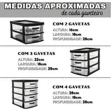 Drawer Organizer With 2 Large Drawers In Resistant Plastic - màu đen - Xem 5