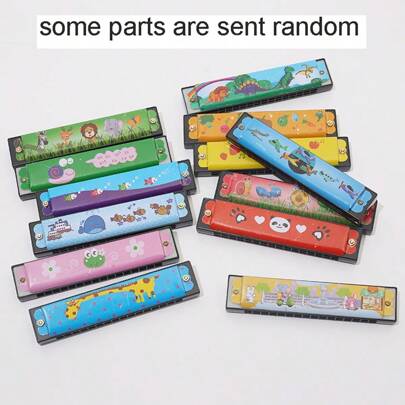 1pc/5pcs Random Color 16 Hole Metal Harmonica, Inspiring Musical Talent Development, Enhancing Music Perception, Suitable For Birthday, Holiday, Musical Instrument Gifts, Made Of Material That Won''t Hurt The Mouth