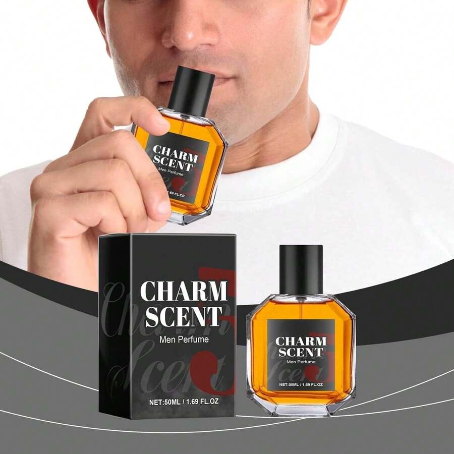 Colonia de feromonas para hombres | Perfume para hombre | Aerosol de feromonas de larga duración para hombre | Atrae mujeres | Encanto y confianza, 50ML - Negro - Ver 1