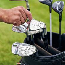 6 piezas Adhesivos de cinta de impacto para palos de golf, marcas de swing autoadhesivos para conductores, hierros y putters, ayuda de entrenamiento