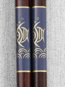 Wooden Japanese-Style Goldfish Home Chopsticks, Chinese Original Wood Sushi Chopsticks, Anti-Slip And Anti-Mildew,School Supplies