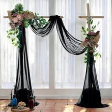 1pc 30D Chiffon Fabric, For Clothing, Long Dress, Headscarf, Scarf, Background Decor, Polyester Woven Sheer Curtain Lining, Ribbon Material - Multicolor - View 4