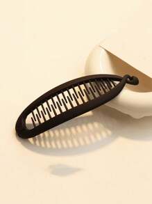 1/2 Stuks Amber Bananen Clip Paardenstaart Clip Franse Elegante Hoge Craniale Top Haar Clip Krullend Haar Clip
