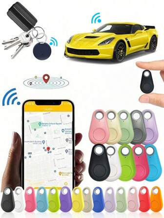 Smart Anti-Lost Key Finder - Wireless Anti-Lost Locator With Alarm For Pets, Cats, Dogs, Keys, Wallets, Luggage - Durable Plastic, Portable Wireless Live Location Tracker, Smart Key Finder Mini Car Tracker, Important Documents, Anti-Lost
