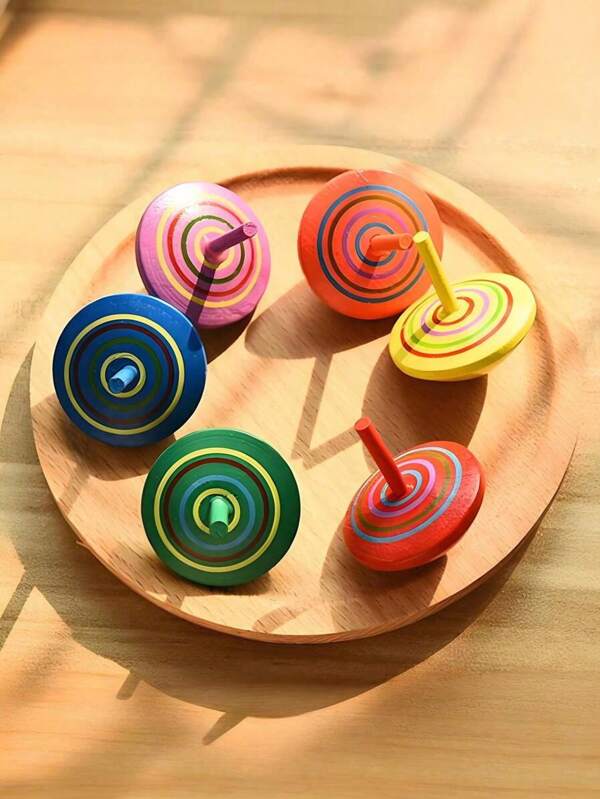 1/3/6pcs-Hand Cranked Desktop Pressure Reducing Gyroscope | Colorful Gyroscope | Various Standard Gyroscopes | Flip Gyroscope | Office Pressure Reducing Entertainment Props | Finger Exercise Device | Sensory Game Props | Halloween Gifts Or Souvenirs | Tools To Relieve Fatigue And Stress | Stress Relieving Small Gyroscope