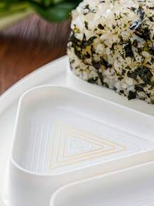 1 pieza Molde para sushi Onigiri Molde para bolas de arroz Molde de bolas de arroz triangulares Fabricante de bolas de arroz bentō Molde de sushi japonés 6 piezas Molde de sushi triangular Herramienta de procesamiento de alimentos lista para usar y fabricar manualmente para restaurante y niños