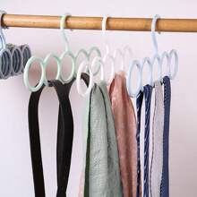 4 Packs Scarf Hanger Holder Scarf Storage Organizer For Ties Belts Socks, Ring Hole Slots For Space Saving, Multiple Purpose Tie Belt Rack Organizer
