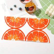 20pcs Lemon Shaped Napkins, Summer Fruit Lemon Design Paper Napkins, Lemon & Citrus Fruit Tableware Set, Suitable For Summer Tropical Birthday Party Decoration