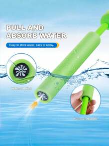 12pcs Water Blaster Foam Blaster Gun, Super Soaker Foaming Blasting With Plastic Handle, Summer Outdoor Swimming Pool, Backyard, Beach Water Fighting , Hawaii Party Supplies - 1/6/12pcs Random Color