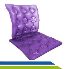 Almofada Assento Caixa de Ovo Quadrada Água com Encosto Inflável Anti Escaras Cod 102-0048 - Roxo - Visão 1