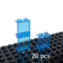 MOC Transparent Panel Window Wall House Construction Accessories DIY House Bricks Toys Parts Compatible 60581 87544 - Multicolor - View 17