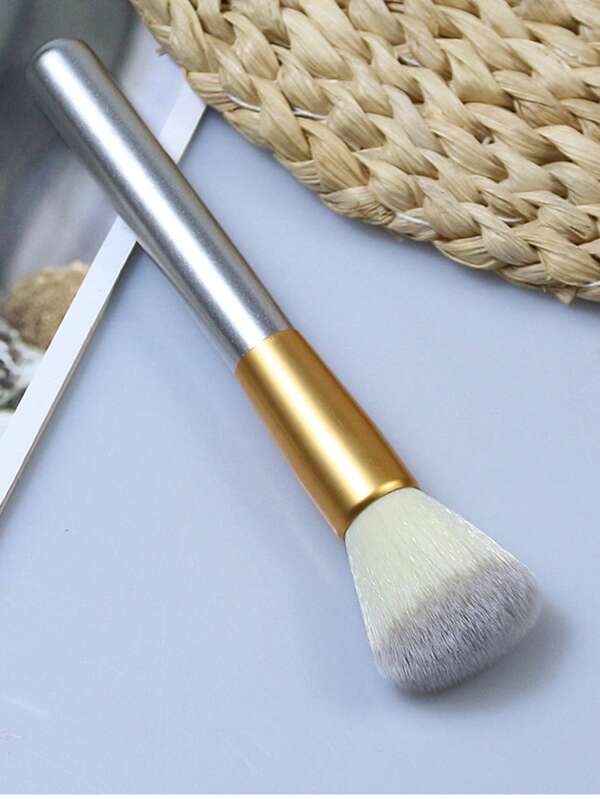 1 szt. Pędzel do różu z okrągłą końcówką, narzędzie do makijażu, pędzel kosmetyczny