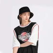Reversible Bucket Hat For Women, Cute Beach Fisherman Style - Mushroom Black - View 9