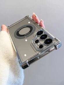 免费礼品（镜头膜）磁性奢华时尚防震气囊手机壳适用于 Apple 6/7/8/X/XS/XR/11/12/13/14/15/16/16E，适用于三星手机 S22/23/24/25/S24 FE/S25 EDGE、A04/05/06/A14/A15/A16/A24/A25/A34，适用于 Redmi Note 7/8/9/10/11/12/13，适用于 Redmi 9/10/12/13C，适用于 Honor X、HW，适用于 Realme C53 C55 防水防摔防刮 - 金色 - 查看 5