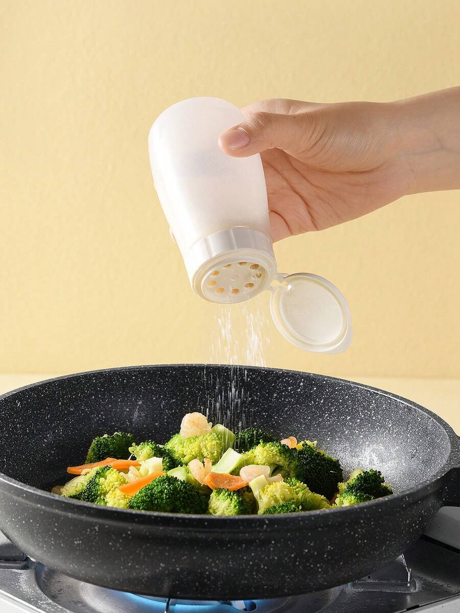 Mini Plastic Seasoning Jars, Condiment Containers, Spice Shakers, Small Kitchen Spice Jars For Salt, Pepper, Seasoning, Barbecue - Multicolor - View 1