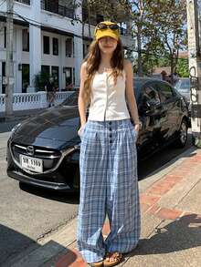 2025年夏季新款女童露背背心，U领无袖吊带背心百搭短款上衣 - 白色 - 查看 8