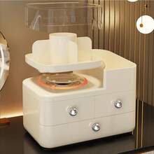 Hộp đựng đồ trang điểm, Hộp đựng đồ trang điểm phòng ngủ cao cấp, Hộp đựng mỹ phẩm bằng nhựa đựng sản phẩm chăm sóc da & son môi - Nhiều màu - Xem 4