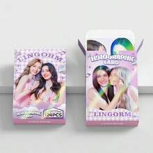124张LINGORM Lomo卡双面高清照片卡应援周边卡片收藏卡情人节礼物小礼物人气团体应援卡,收藏小卡,新人收藏贺卡,卡片展示收藏,流行音乐周边,盒装摆饰小卡,Kpop,校园用品,Back To School - 單件 - 查看 5