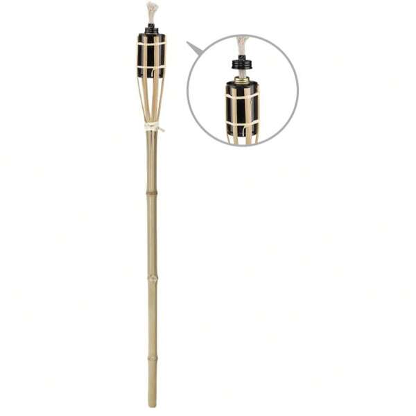 1 Stück Taschenlampe Outdoor Bambus Petroleumkanister, Fackellicht Fackellicht Hochzeit Urlaub Atmosphäre Fackellicht Weihnachten Halloween Dekoration Fackel Camping Outdoor Dekoration Alkohol Fackel