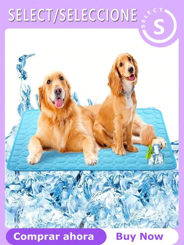 2025 UPGRADED Summer Pet Cooling Mat Dog Cooling Pad Cat Cooling Mat Summer Pet Mat Ice Silk Pet Bed Breathable Pet Cushion Dog Ice Mat Cat Summer Bed Cool Dog Mat Cooling Pad Portable Pet Ice Mat Anti-Overheat Pet Pad Self-Cooling Pet Mat Dog Accessories Puppy Keep