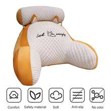 NetHong 2in1 Bed Reading Backrest Pillow Support Cushion Lumbar Back Rest Chair Mat Arm,Super Soft Plush Backrest Pillow Bed Cushion Support Reading Back Rest Arm Chair, Bed Cushion Large Backrest Cushion Pillow Girls Sleep Sofa Lumbar Protection,Mother's Day Gifts,A Perfect Gift For Mother - Yellow (Corgi) - View 11