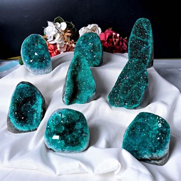 1 pièce grappe bleu lac - Style bohème Décoration intérieure et fabrication de bijoux - Convient à la décoration intérieure, à la décoration de la maison, à la sélection de collections - Cadeau de vacances parfait