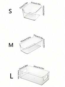 1pc Transparent Stackable Stationery Storage Box, Large Capacity Desktop Storage Box, Multifunctional Storage Box, Suitable For Storing Cosmetics, Stationery Supplies, Sticky Notes Files, Other Miscellaneous Display Racks. Suitable For Home, Campus, Office,For Back To School
