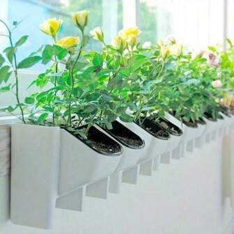 Wall Hanging Flower Pot Stackable Garden Flower Pots Wall Vertical Succulents Plant Pot Bonsai Green Home Decor