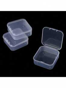 30/20/14 Small Boxes+1 Large Transparent Plastic Storage Box Set, Suitable For Storing Jewelry, Crafts, And Office Supplies, With A Covered Transparent Desktop Storage Box