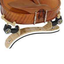IRIN IRIN Aluminum Violin Shoulder Rest Chin Rest Pad For Adult Beginner Performance Violin, Sizes: 1/8, 1/4, 1/2, 3/4, 4/4, Wood Grain & Fiber Texture