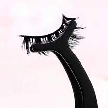 Eyelash Extension Tools Kit: Seahorse Clip, Comb, Angled Tweezers, Straight Eyelash Curler - Black - View 10