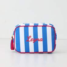 1pc Women'S Simple And Fashionable Striped Tassel Large-Capacity Cosmetic Bag Portable Toiletry Bag Suitable For Women College Students High School Students Outdoor Travel Vacation Home Storage School Dormitory Bathroom Essential Exclusive Customized Gift,Multifunction,Versatile,Large Capacity,Lightweight,Functional,Practical,All-Purpose,Colorful,Cute,Adorable,Contracted,Funny,Kawaii,Y2K,Minimalist,Commuting,Business Casual,Basics,Custom,Personalized,Unique,Customized,Ideal Gifts For Him,Ideal Gifts For Her,Her,Boyfriend,Girlfriend,Family,Friends,For Anniversaries,For Birthdays,For Holiday/ Vacation,For Outdoors/Outings/Travel/Hiking/Stadium/Sports/Climbing,For Business/Commute/Work/Office,Travel,Delicate Romance,Bags & Luggage,Customized Toiletry Bags - Multicolor - View 26