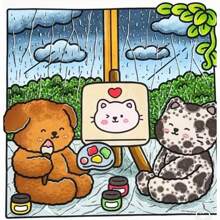 1pc Fuzzy In Love :Easy 50pagaColoring Book For Adults And Teens, Colouring Book Super Cute Designs Of Cozy, Hygge Spaces For Relaxation (Cozy Spaces Coloring) .Adult Stress Relieving Coloring Book With The Theme Of Stress Relieving Coloring Book [Hand Drawn Must-Have] .Back To School A Relaxing Gift For Friends, Couples, And Family . Painting Kit [Default Without Pen] Mark Pen Set
