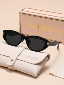 1pc TR Frame TAC Lens Oval Luxury Elegant Sophisticated High-Quality Brand Design Women's Fashion Fashion Glasses, Suitable For Driving, Shopping, Outdoor Activities, Summer Tropical Beach Vacation Accessories, Ideal Gift Choice