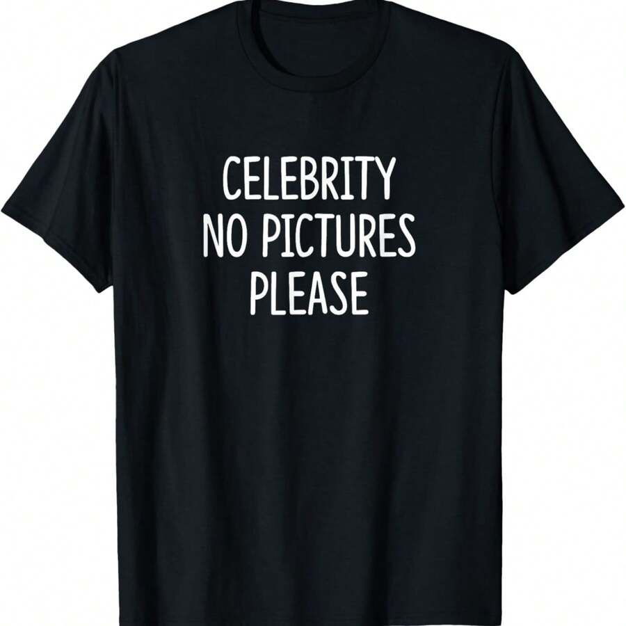 有名人 - 写真はありません - T-Shirt - ブラック - チェックする 1