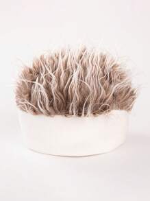 Męska dzianinowa czapka beanie z peruką, czapki beanie do hip-hopu, modny dodatek do kostiumu