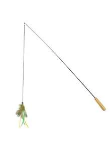 4 estilos de varitas de juguete para gatos con mango de madera ajustable, productos interactivos para mascotas, resistentes a rasguños y mordeduras